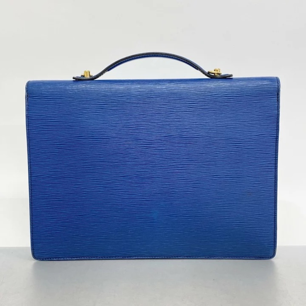Authentic Louis Vuitton Epi Blue leather Porte documents briefcase unisex - Picture 10 of 12